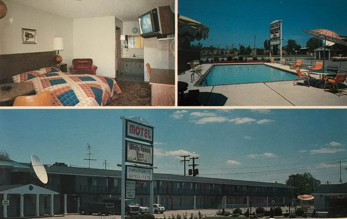 White House Inn - Old Postcard Photo (newer photo)